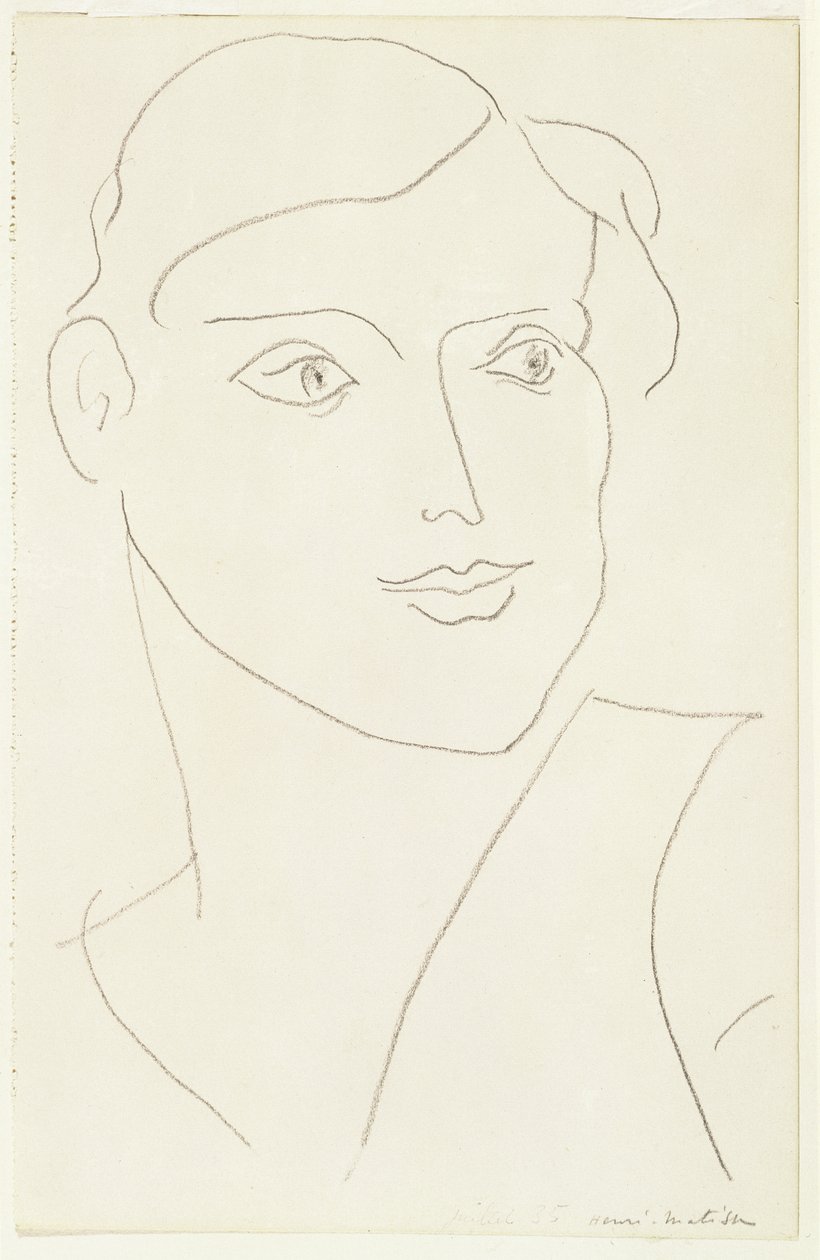 Portret van een vrouw door Henri Matisse
