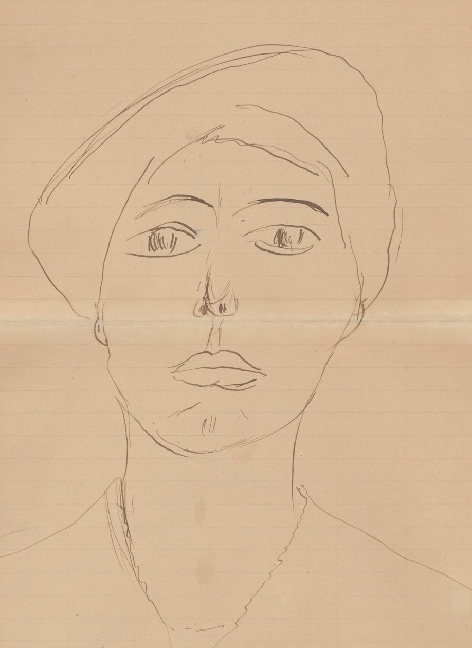 Portret van een vrouw (Olga Meerson) door Henri Matisse