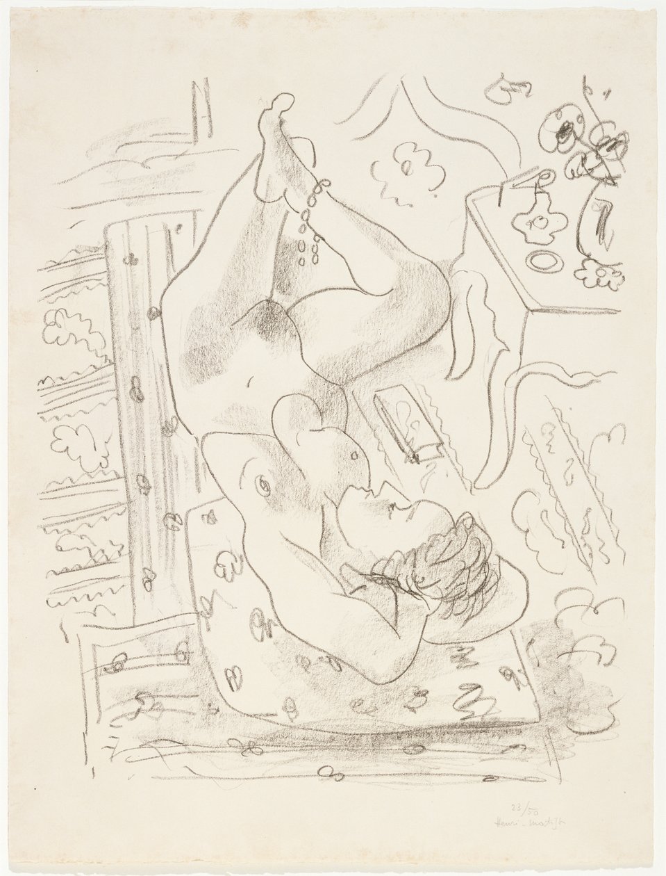 Liggend naakt door Henri Matisse