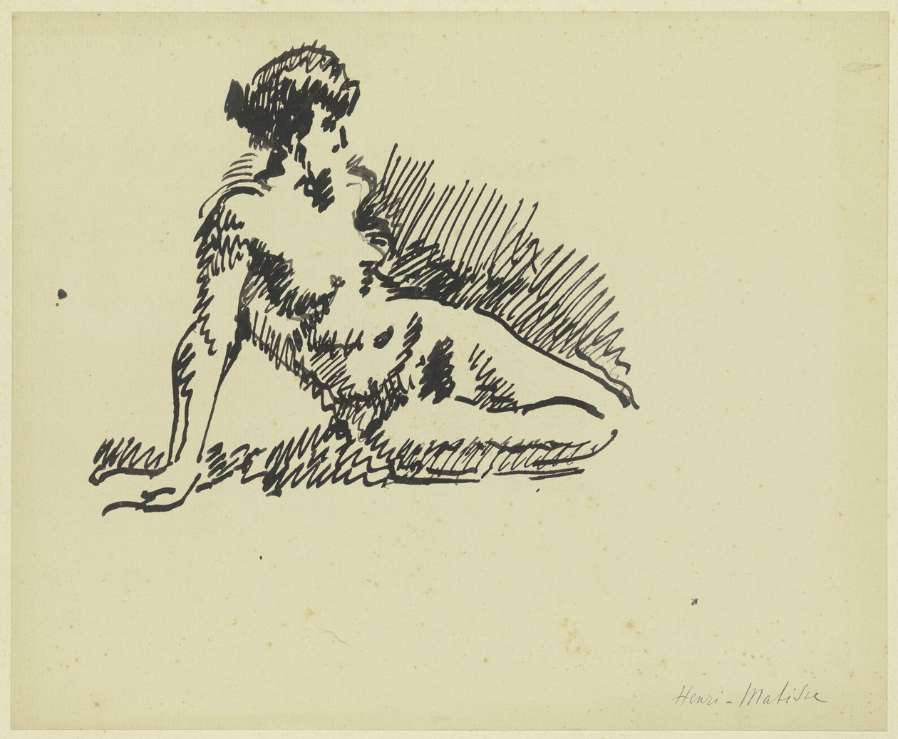 Zittend vrouwelijk naakt door Henri Matisse