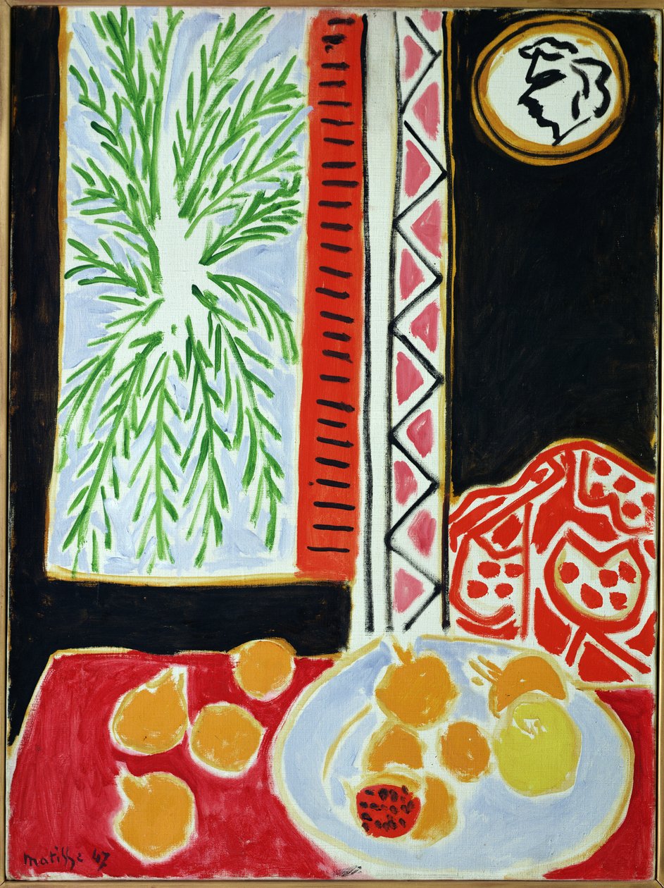 Stilleven met granaatappels door Henri Matisse