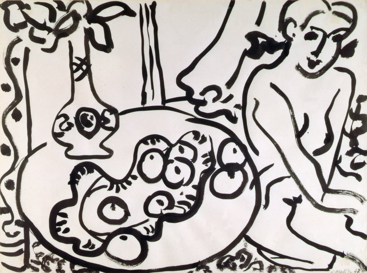 Stilleven met naakt door Henri Matisse