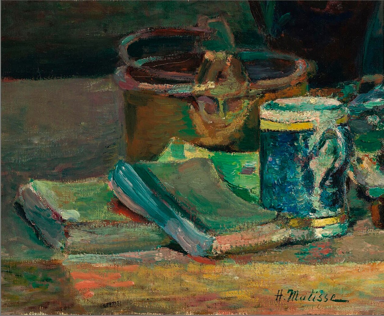 Stilleven met boeken, ca.1895 (olieverf op doek) door Henri Matisse