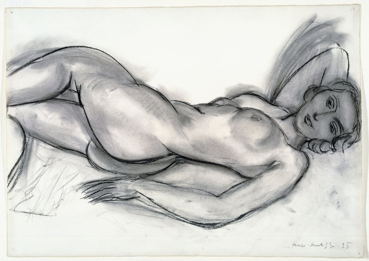 Studie voor roze naakt door Henri Matisse