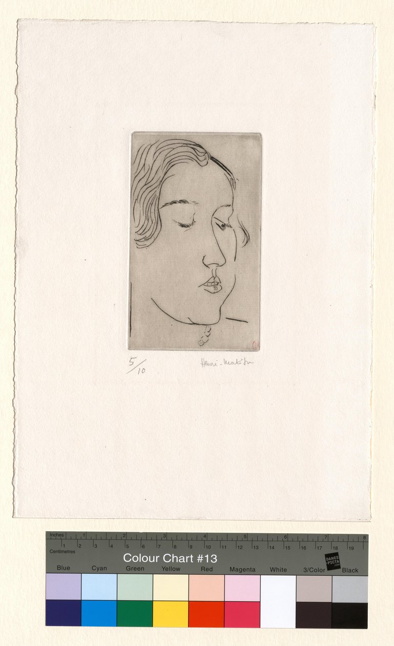 Rechts driekwartprofiel door Henri Matisse