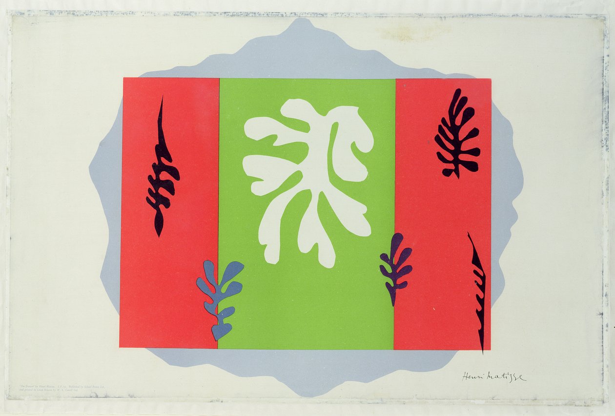 De danser (kleurenlitho) door Henri Matisse
