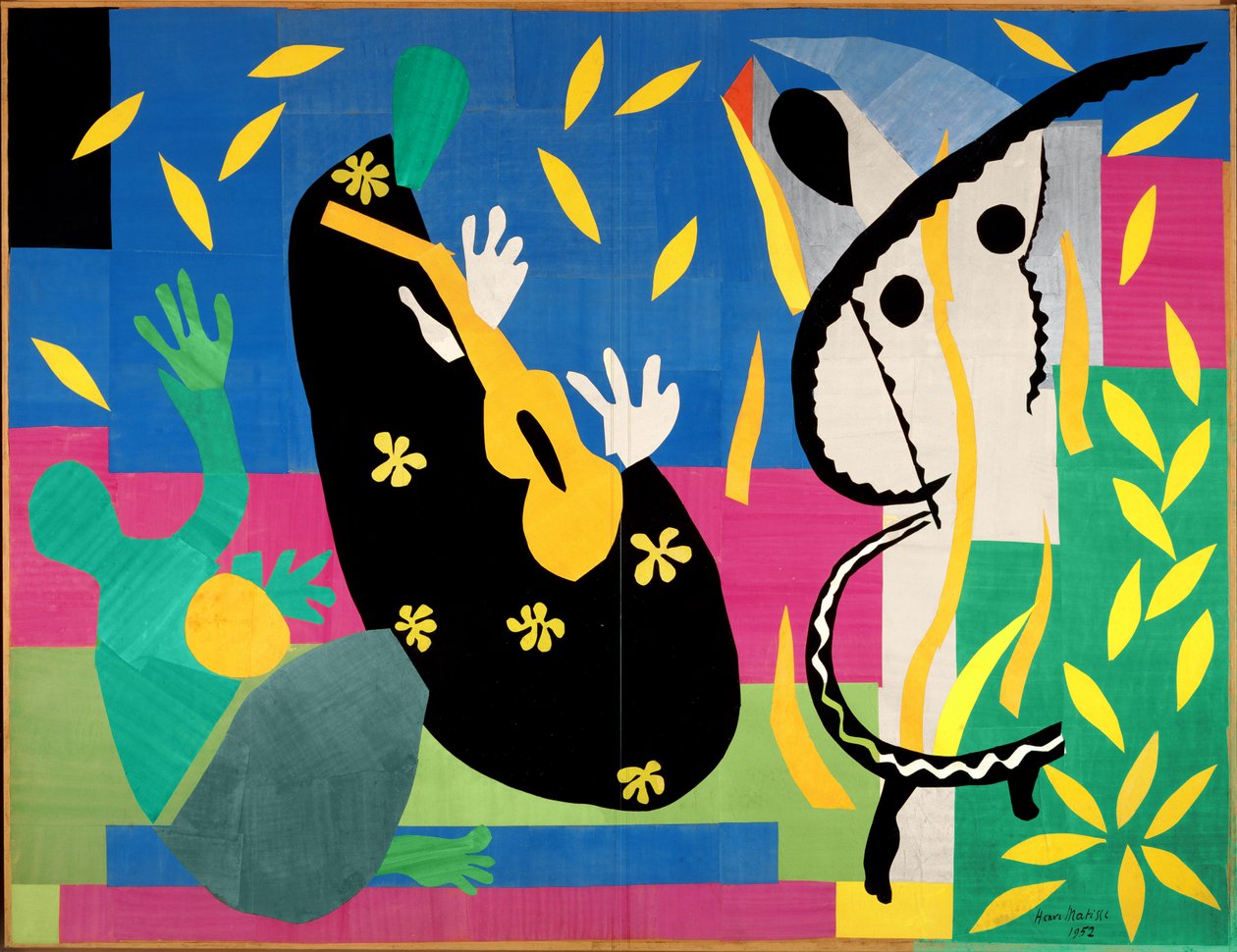 De droefheid van de koning. 1952 (gouache op papier, uitgesneden, gemonteerd op doek) door Henri Matisse