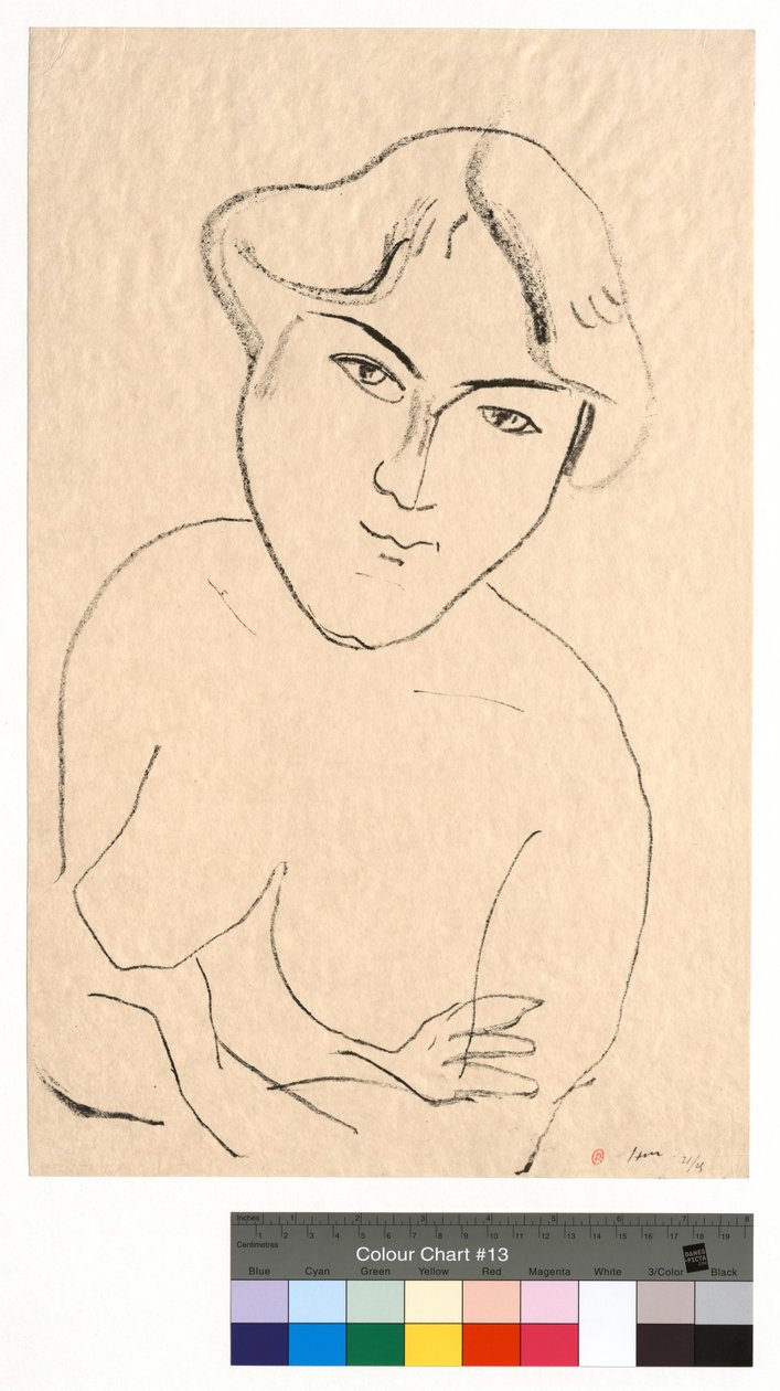 Torso met gekruiste armen door Henri Matisse