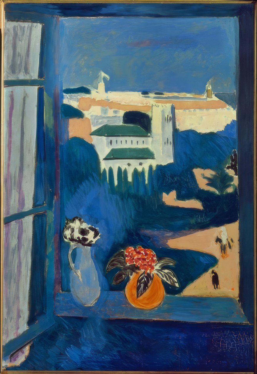 Uitzicht vanuit een raam van Tanger door Henri Matisse