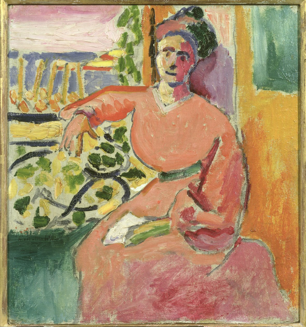 Vrouw bij het raam door Henri Matisse