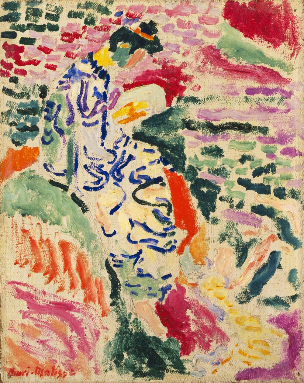 Vrouw aan het water (La Japonaise) door Henri Matisse