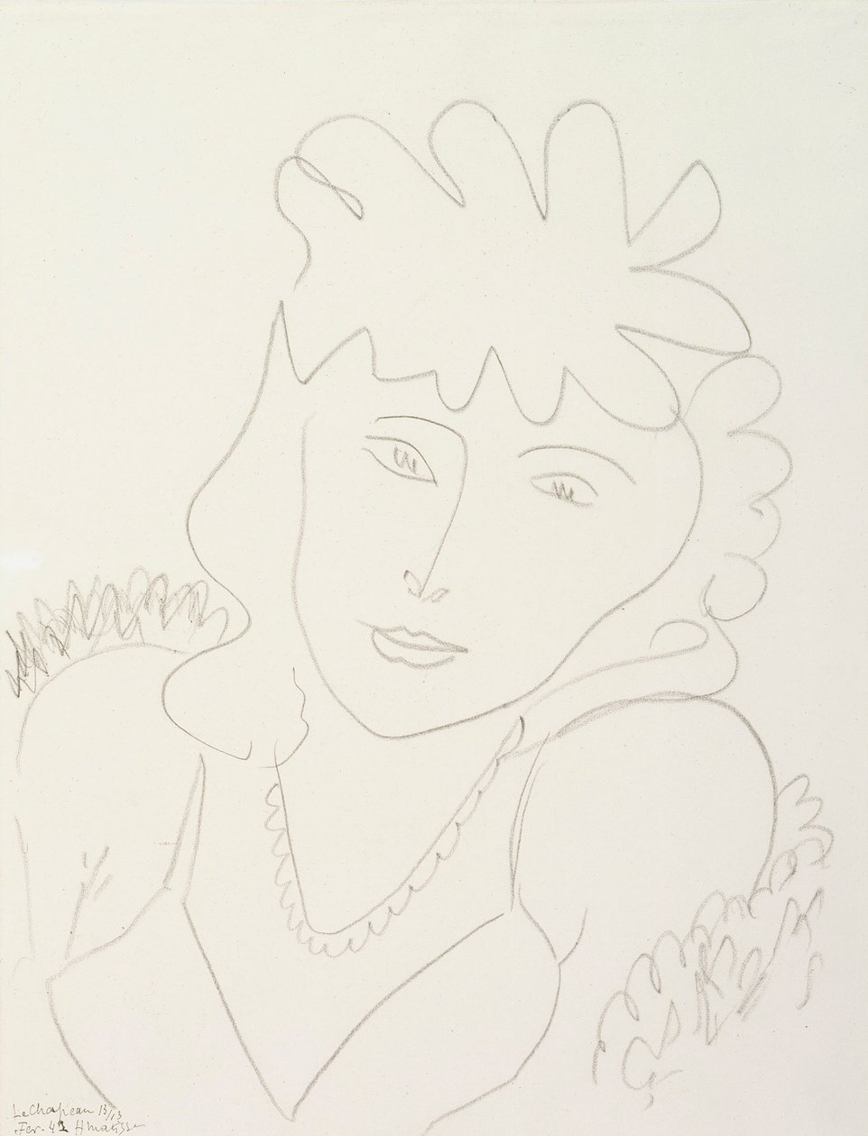 Vrouw met hoed door Henri Matisse