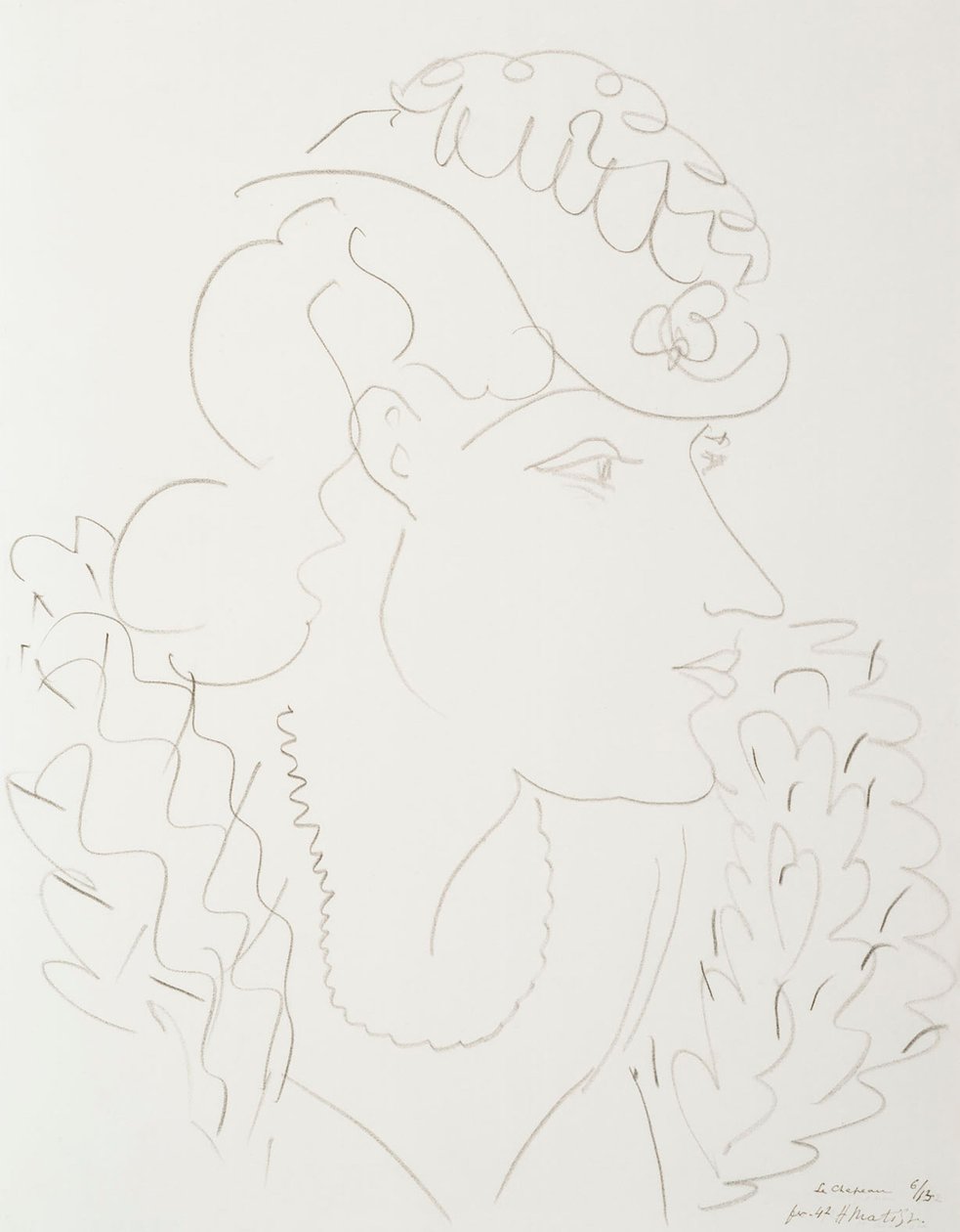 Vrouw met hoed door Henri Matisse