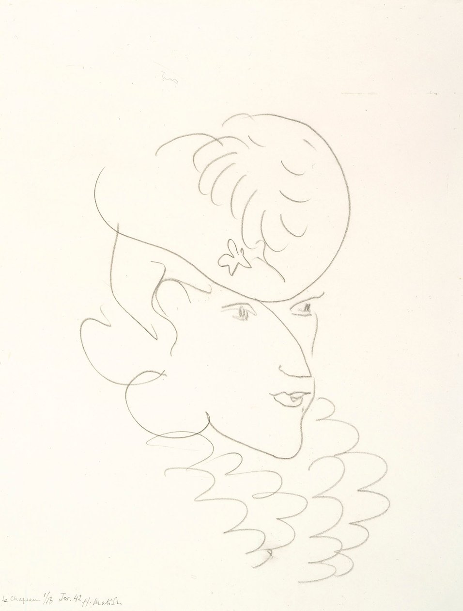 Vrouw met hoed door Henri Matisse