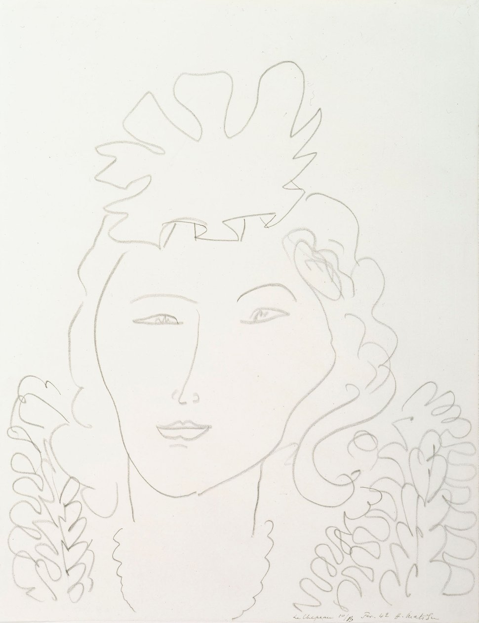 Vrouw met hoed door Henri Matisse