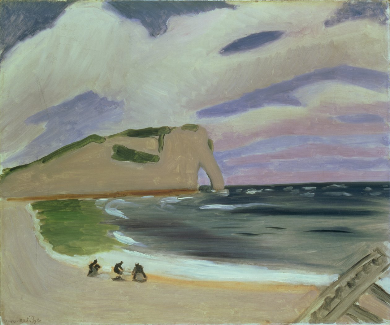 Vrouwen op het strand, Etretat door Henri Matisse