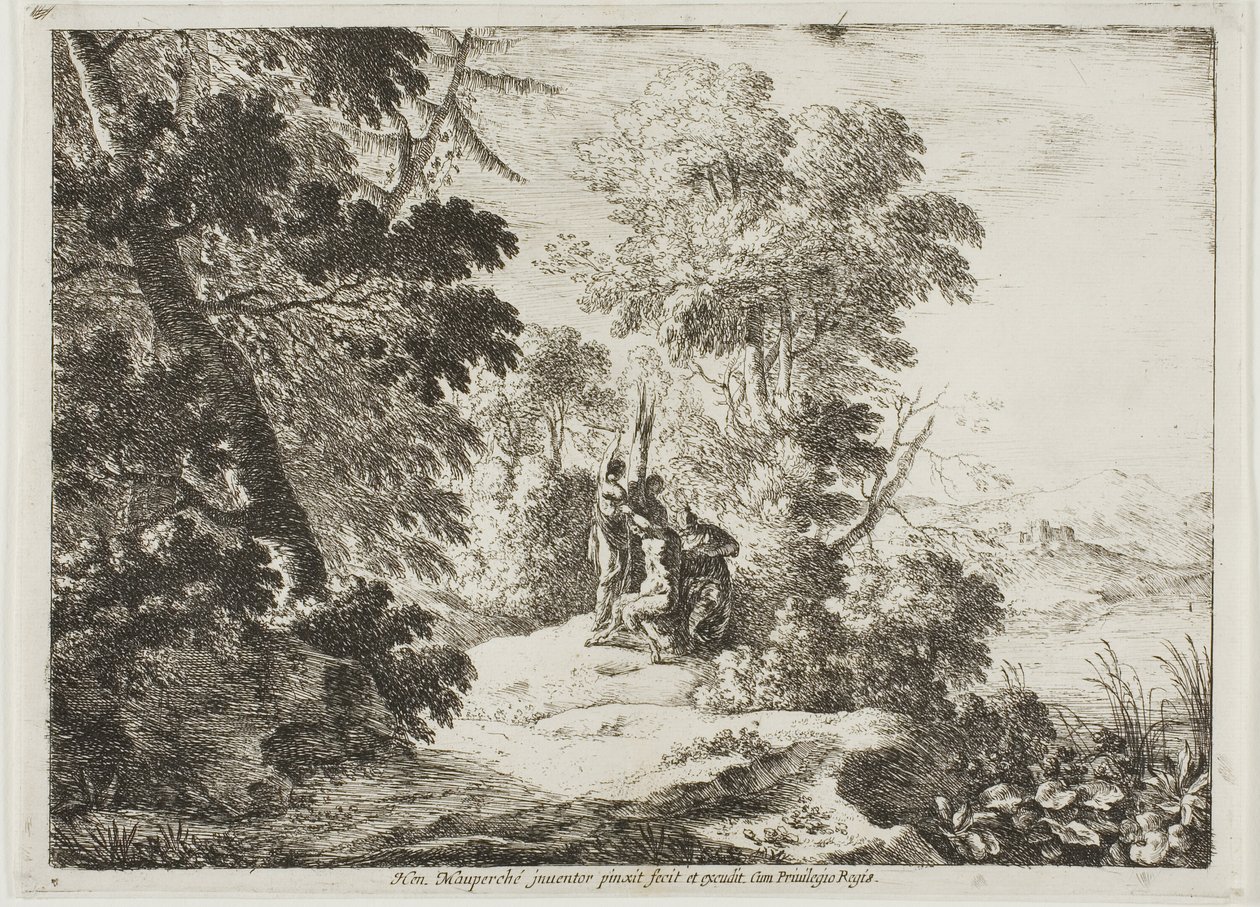 Het villen van Marsyas door Henri Mauperche
