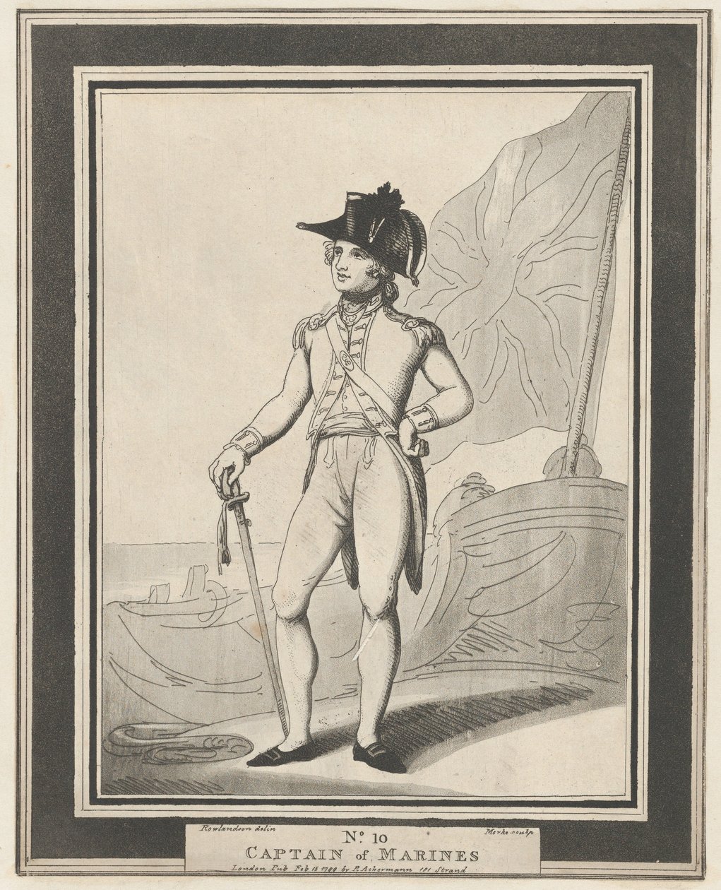 Nr. 10: Kapitein der Mariniers, 15 februari 1799 door Henri Merke