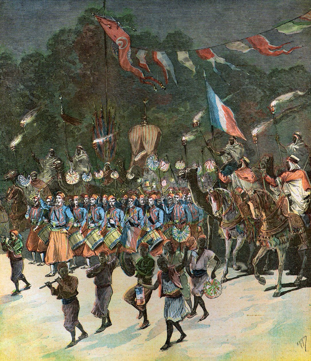 Inwijding voor de opening van de haven van Tunis door Henri Meyer