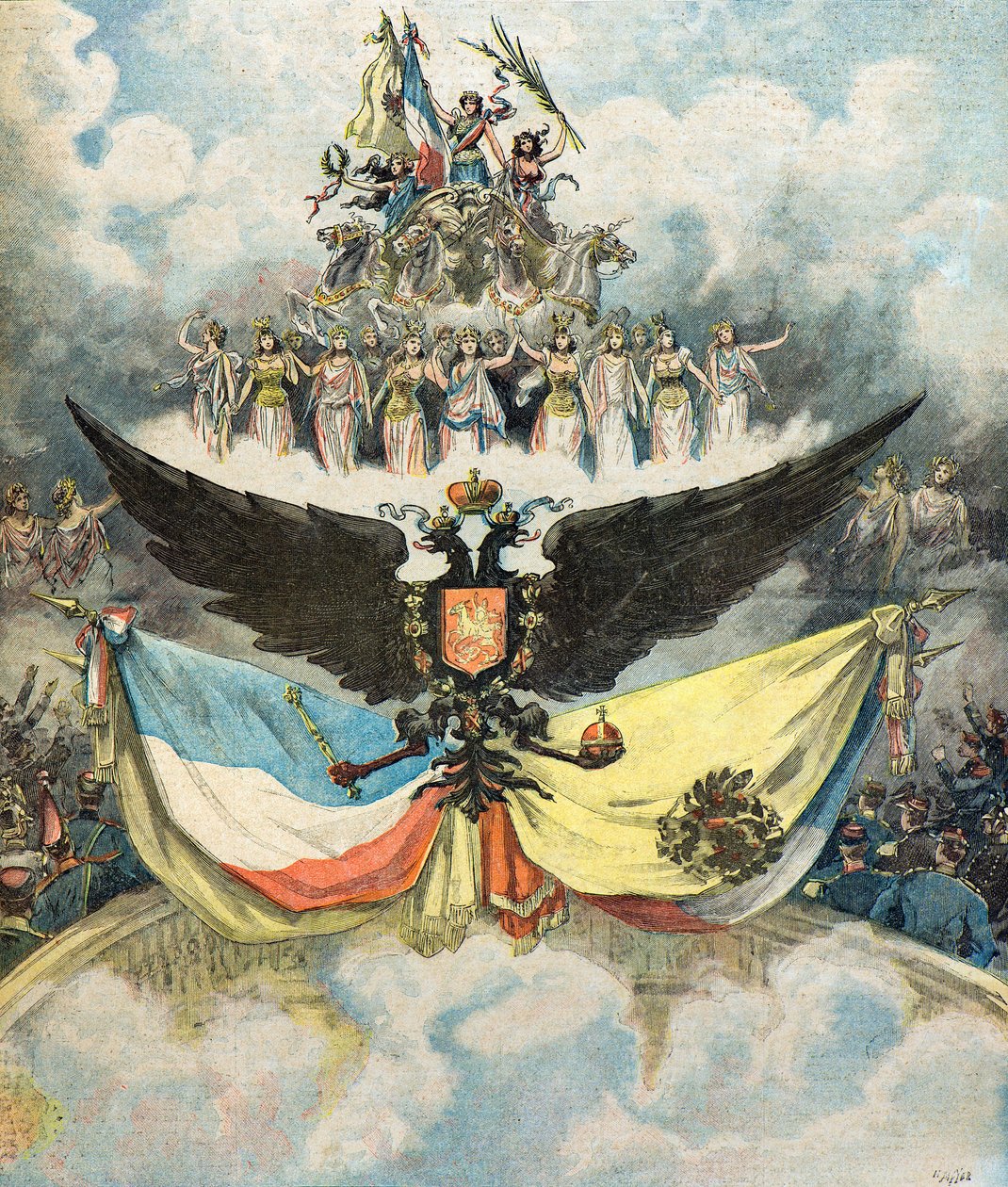 De Franse feesten in Parijs door Henri Meyer