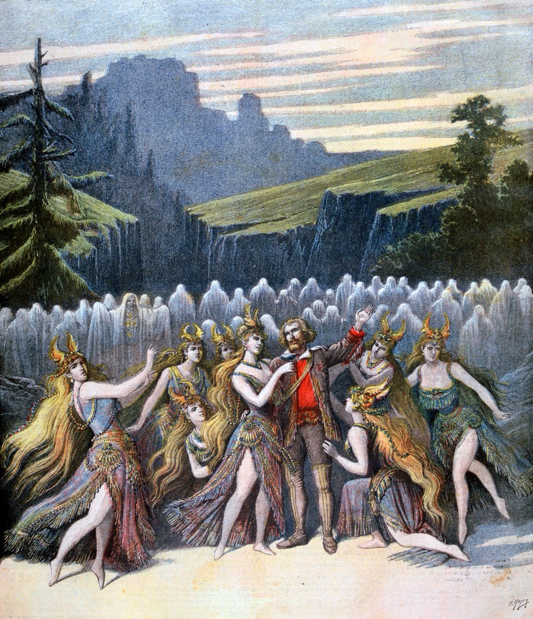 Rust in Vrede, uitvoering in het Théâtre de la Gaîté, 1894 door Henri Meyer