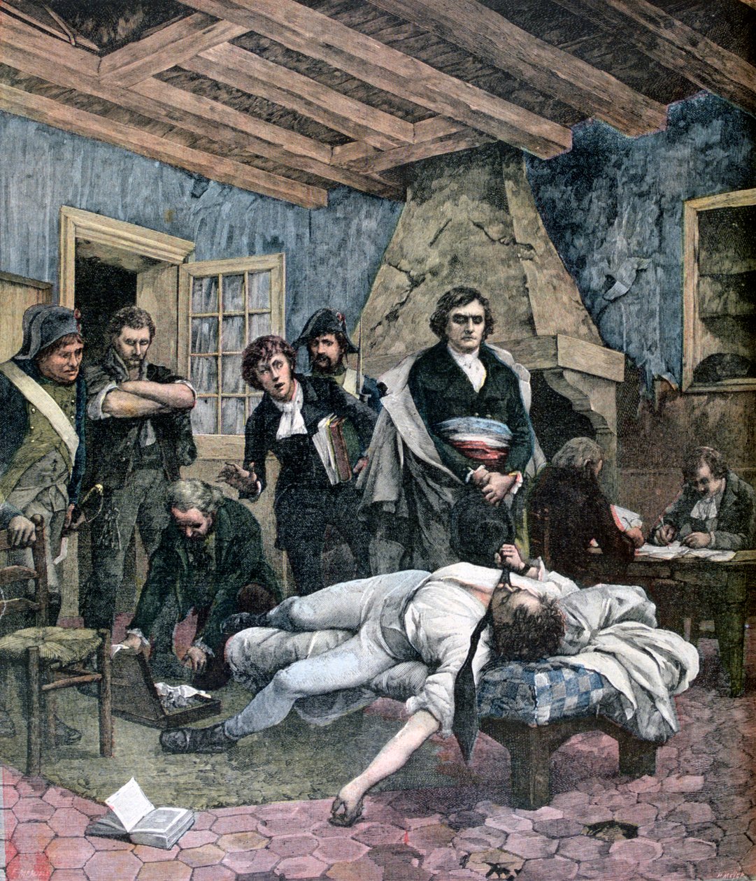 De dood van Charles Pichegru door Henri Meyer