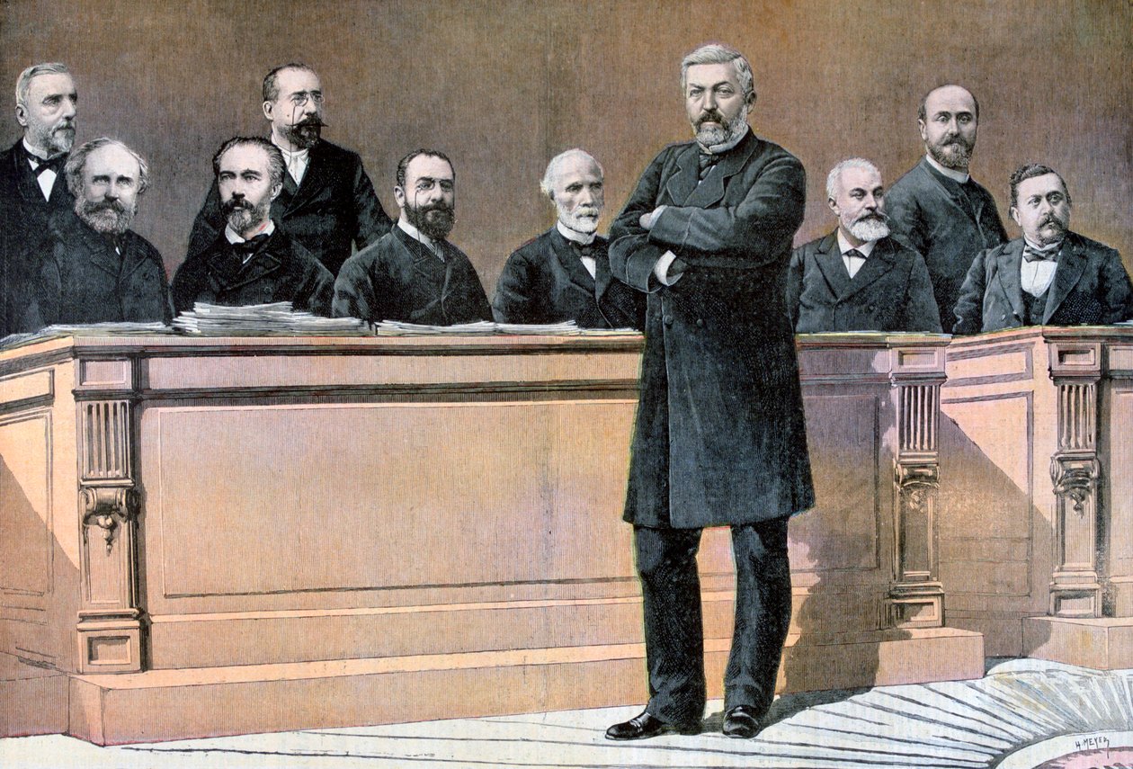 De Franse regering voorste bank, 1891 door Henri Meyer