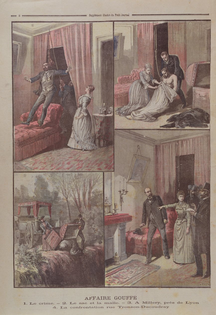 Het Gouffe-mysterie, illustraties uit 