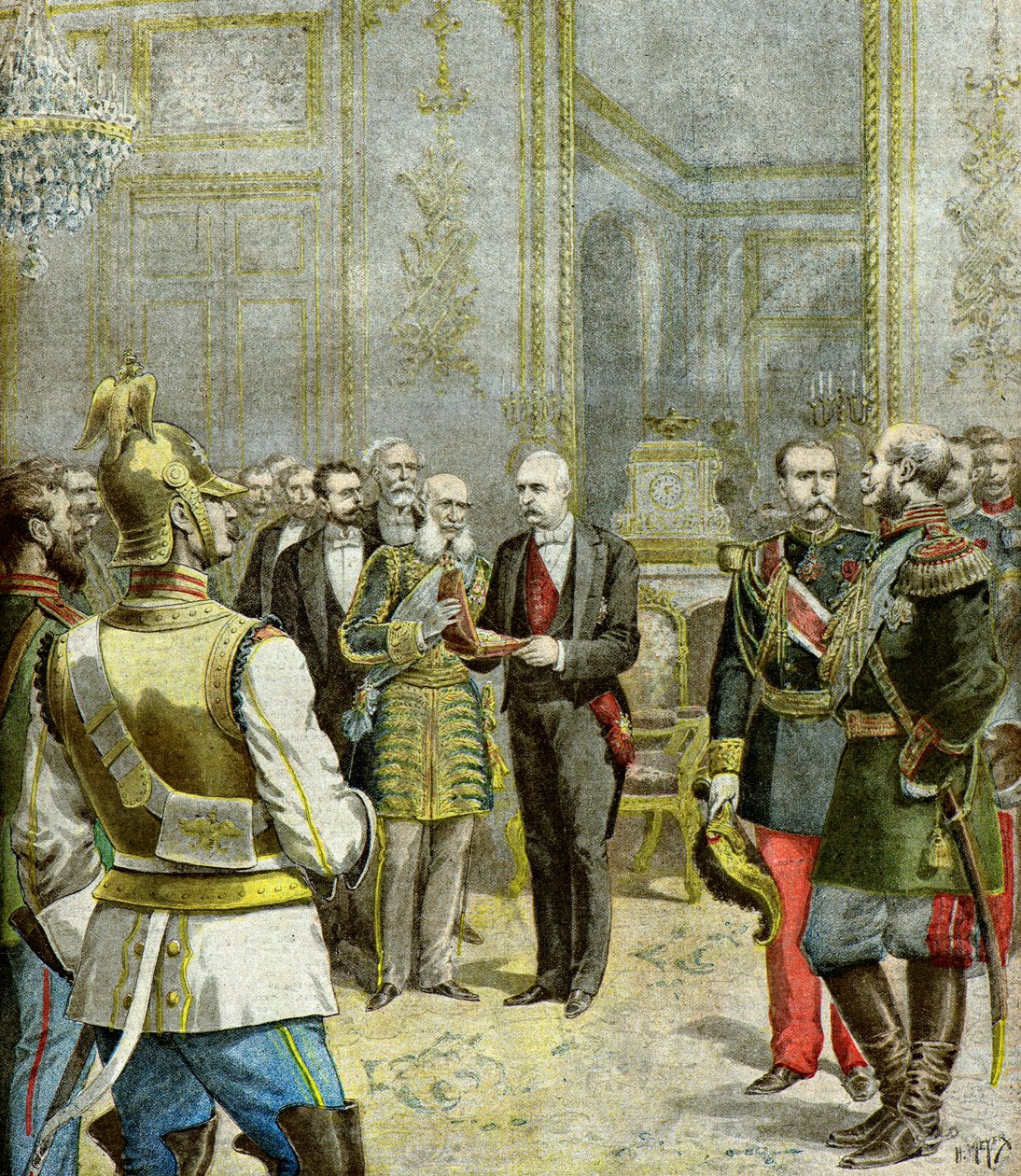 The Russian diplomat Baron de Mohrenheim door Henri Meyer
