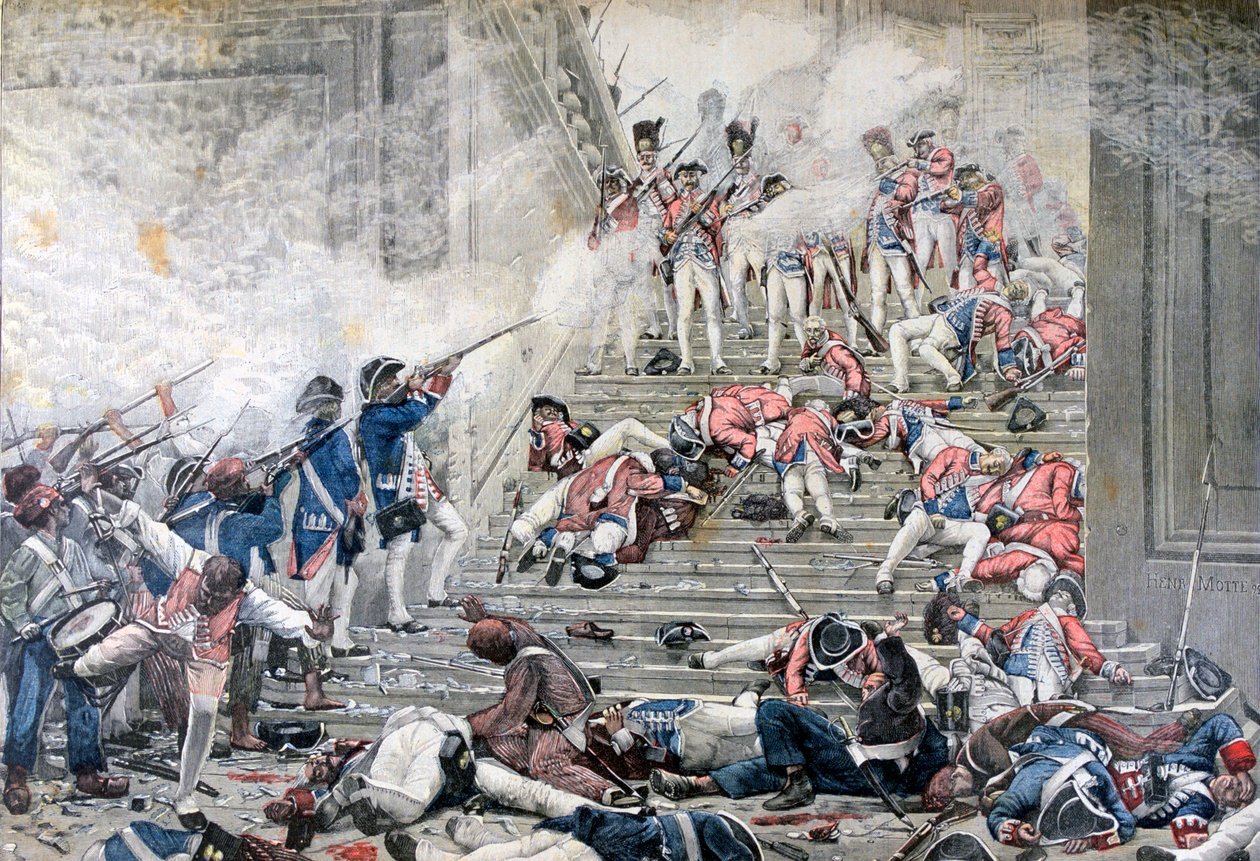 Inname van de Tuilerieën, 10 augustus 1792, 1892 door Henri Paul Motte