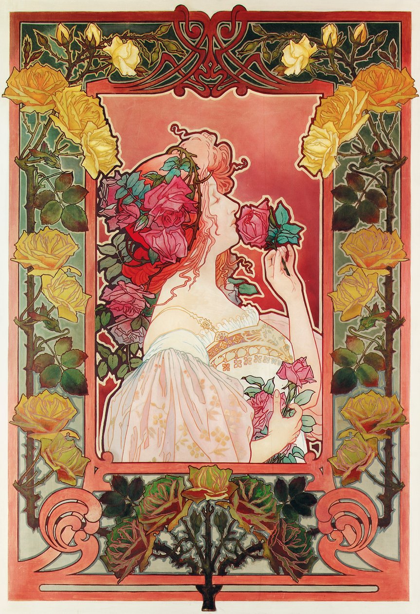 De Geur van een Roos, c.1890 door Henri Henri Antoine Théodore Livemont