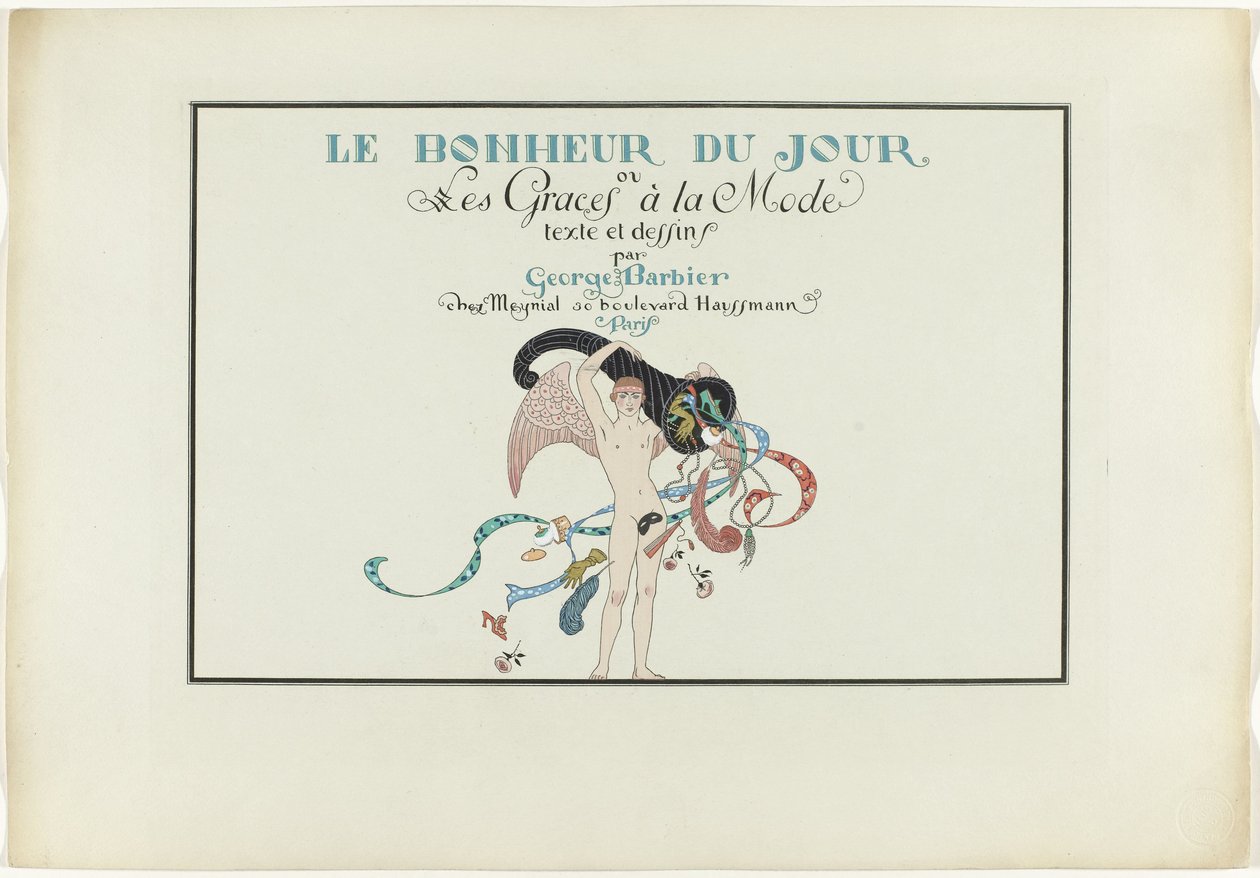 Joie de vivre: Le Bonheur du Jour ou Les Graces à la Mode Le Bonheur du Jour ou Les Graces à la Mode (titel op object) door Henri Reidel