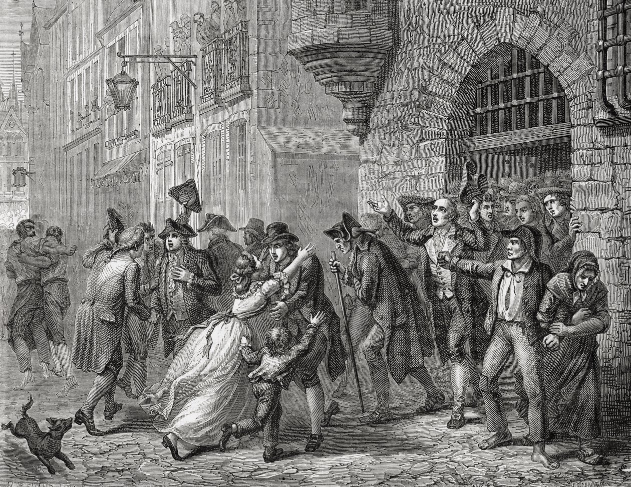De vrijlating van de gematigden, 1794, uit 