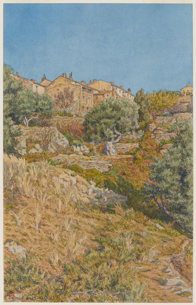 Bormes door Henri Rivière