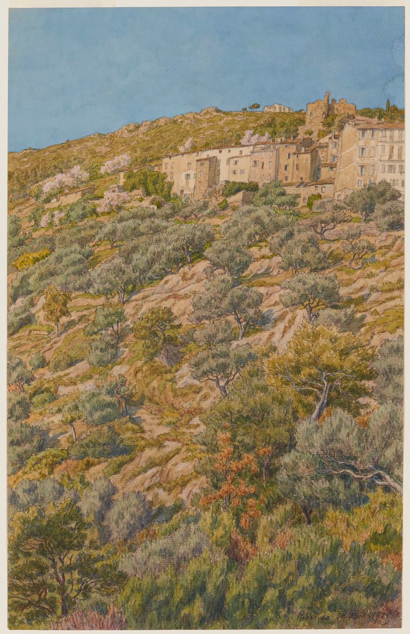 Bormes door Henri Rivière