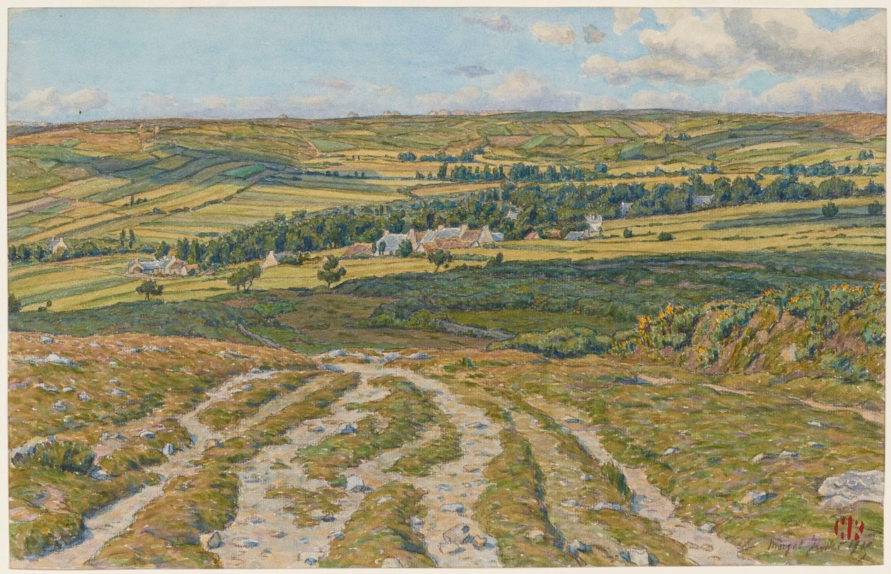 Landes de Lesquiffinec. Morgat door Henri Rivière