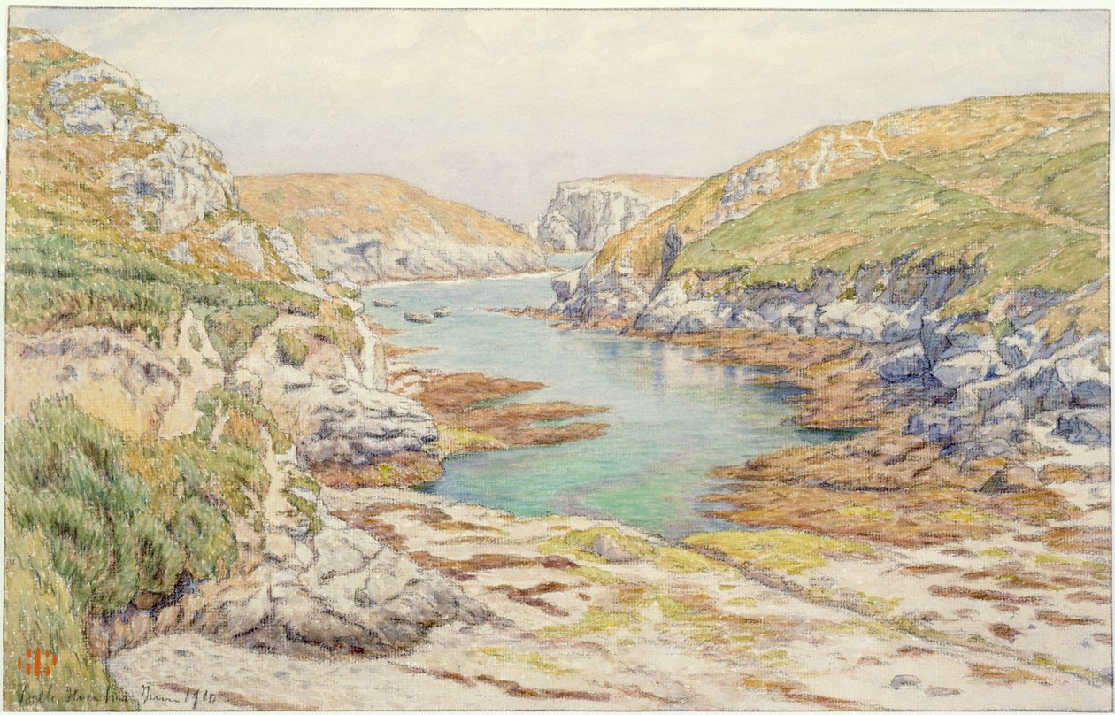 Sterhouen [Stêr-Ouen]. Belle-Isle-en-mer door Henri Rivière