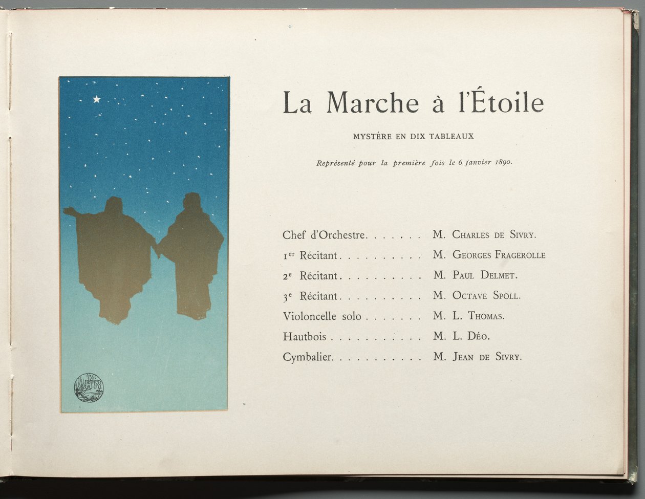 De voortgang van de sterren: De mars naar de mysteriester in tien tableaus door Henri Rivière