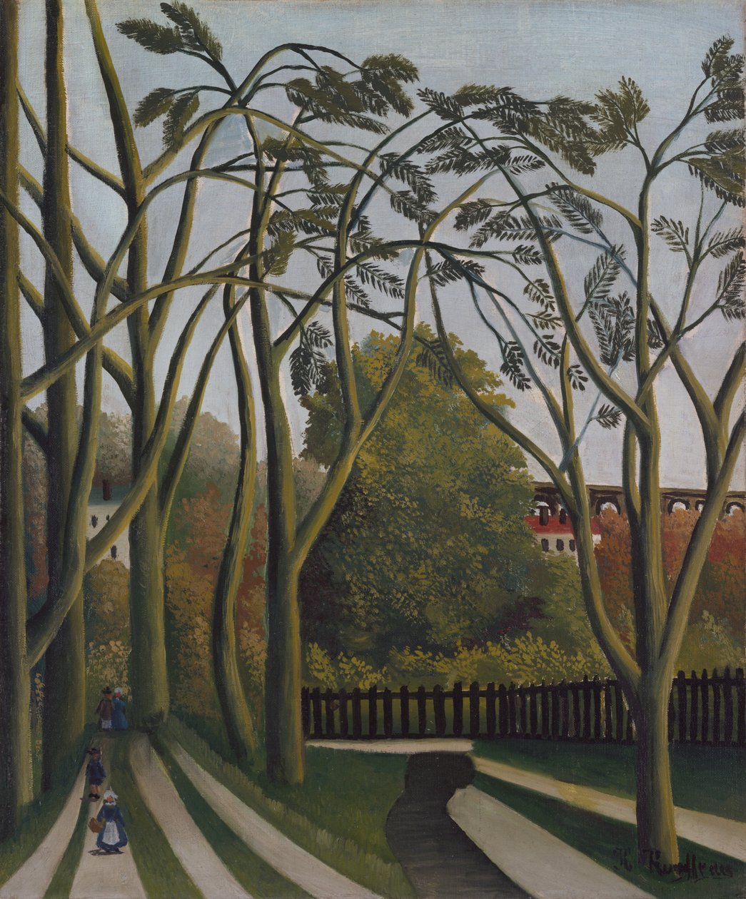 De oevers van de Bièvre bij Bicêtre, ca. 1908-09 door Henri Rousseau