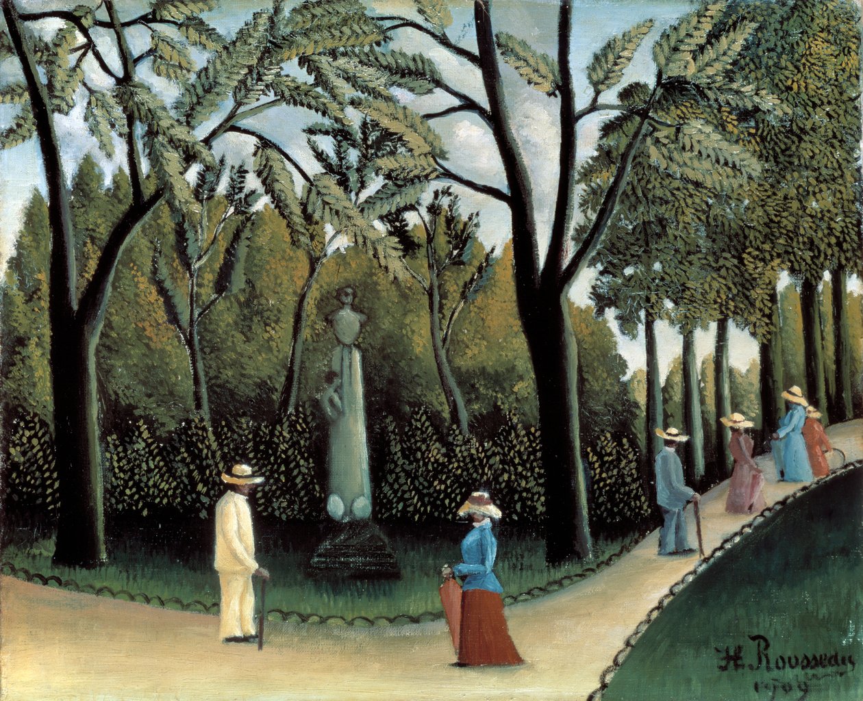 De Luxemburgse Tuinen, Monument voor Chopin door Henri Rousseau