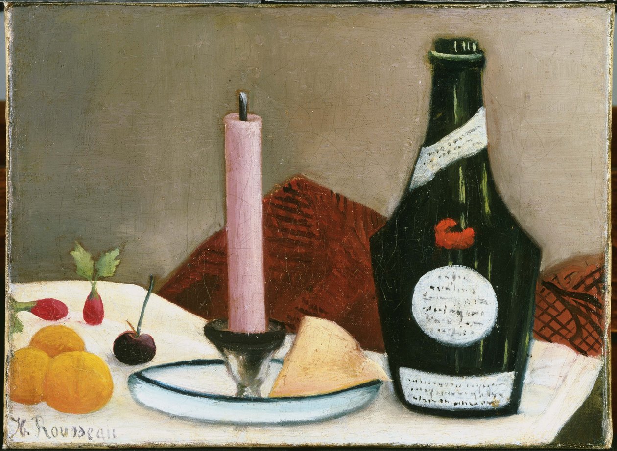 De Roze Kaars door Henri Rousseau