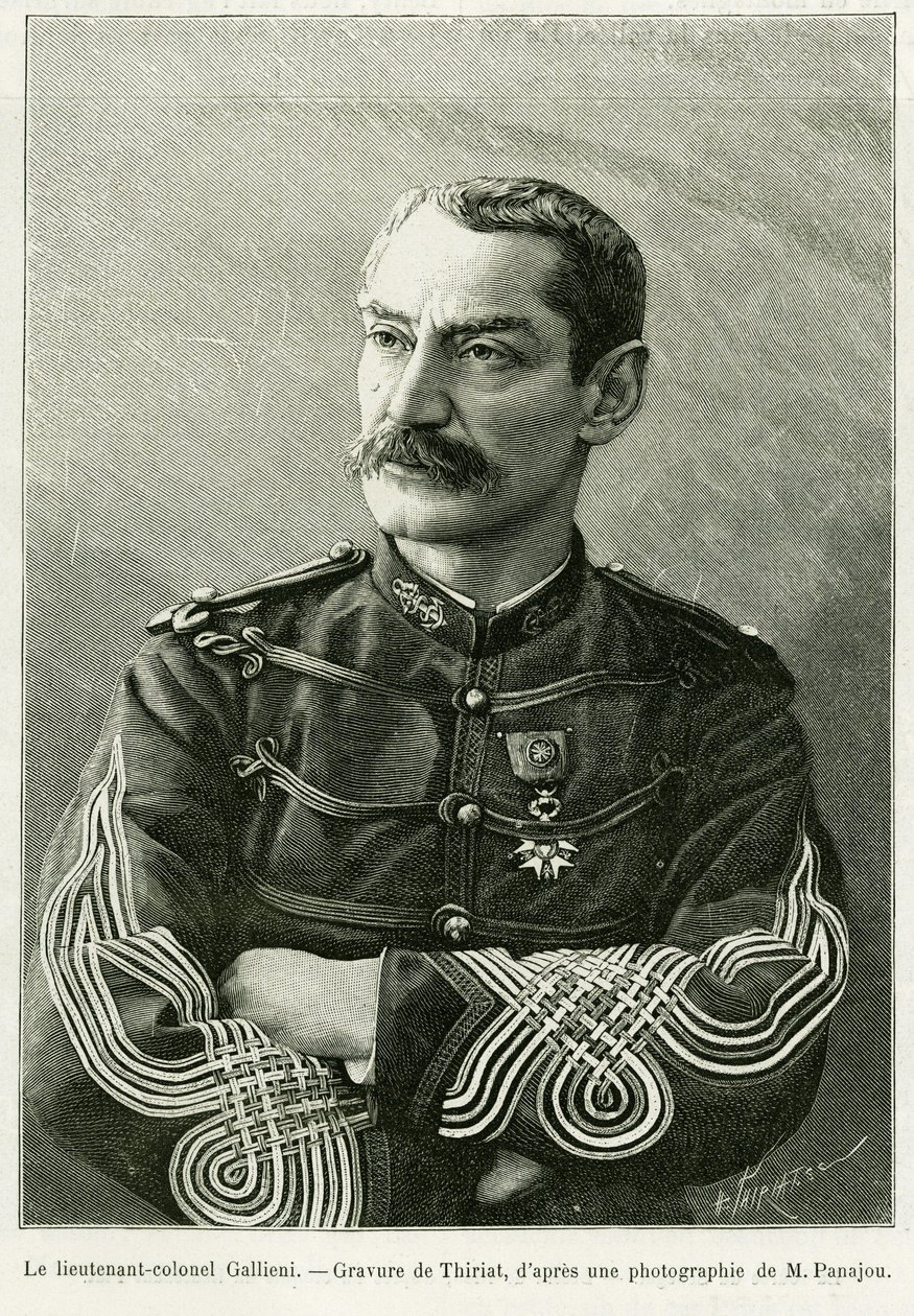 Luitenant-kolonel Joseph Gallieni (1849-1916) door Henri Thiriat