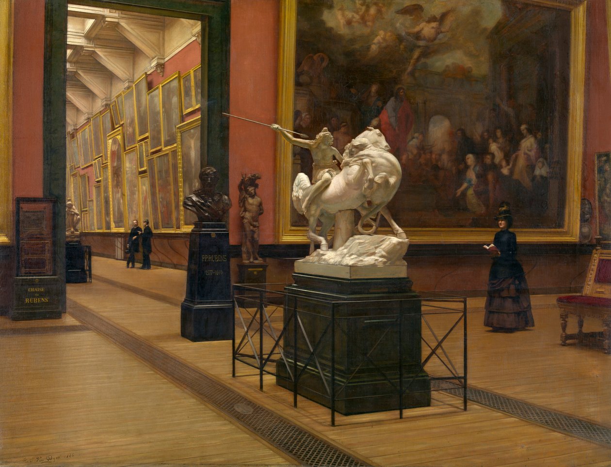 Het Interieur van het Oude Museum door Henri Van Dyck