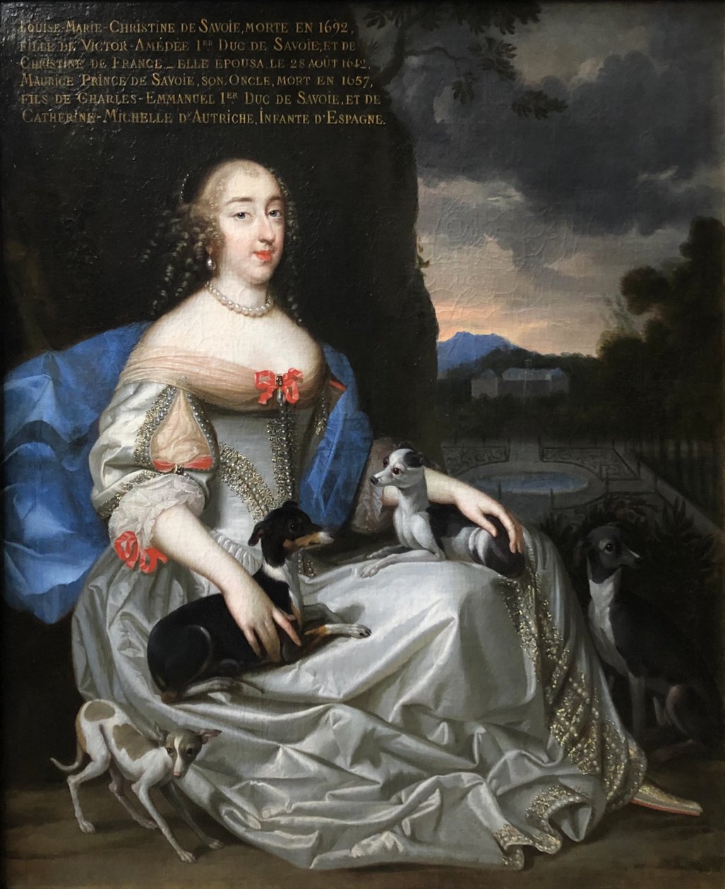 Frans:  Louise Marie-Christine, princesse de Savoie () Portret van Anne Marie Louise d