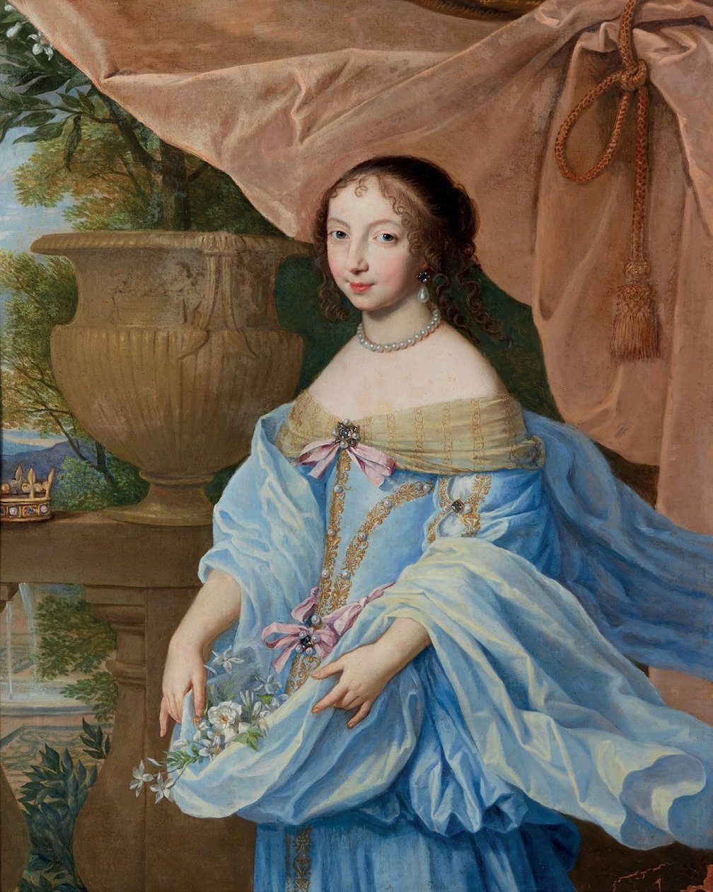 Portret "gezegd" van Marie Martinazzi, prinses van Conti door Henri and Charles Beaubrun