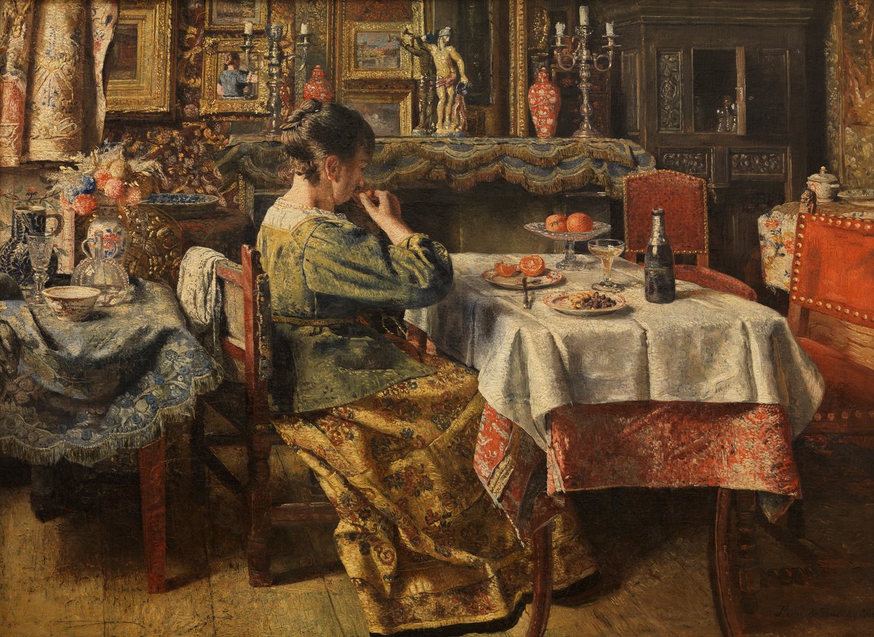 De Maaltijd door Henri de Braekeleer