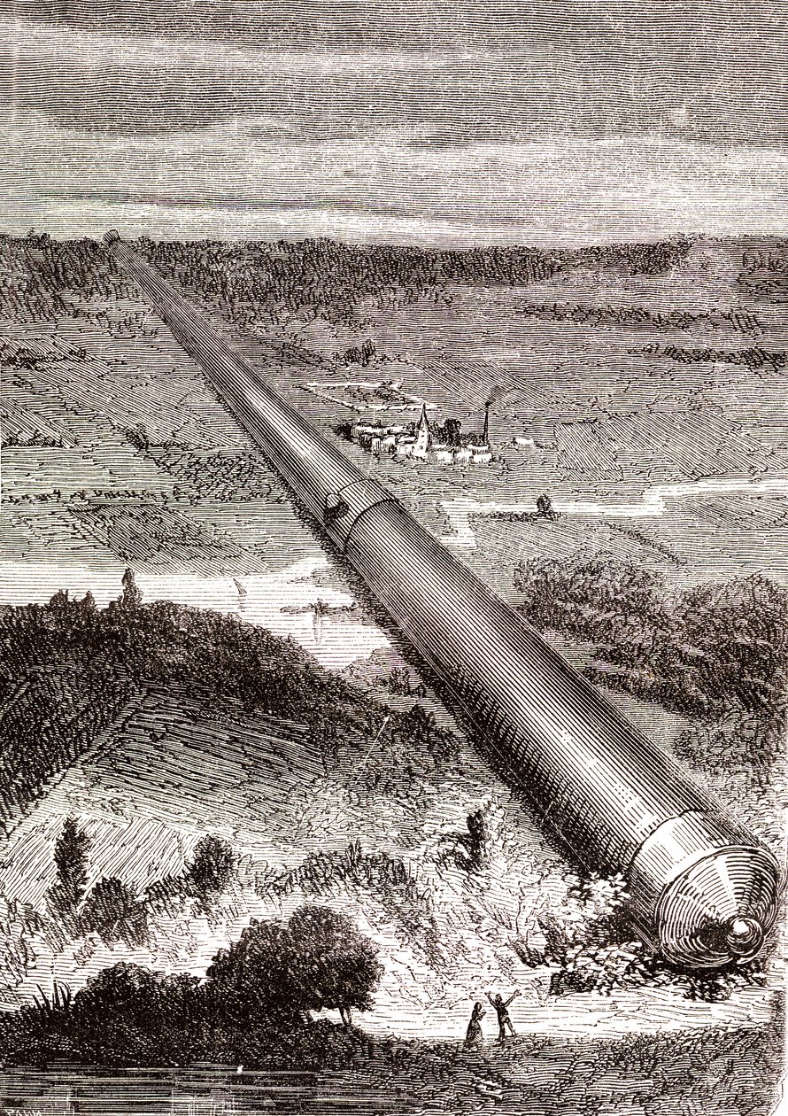 Het gigantische ruimtekanon van J.T. Maston door Henri de Montaut