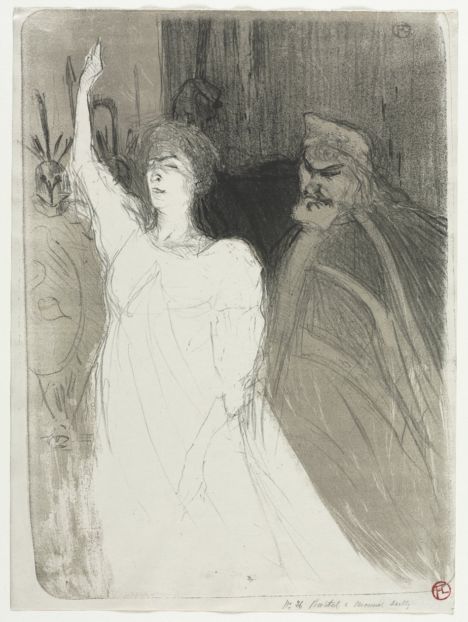 Een Prinselijke Idylle, Clara Ward door Henri de Toulouse-Lautrec
