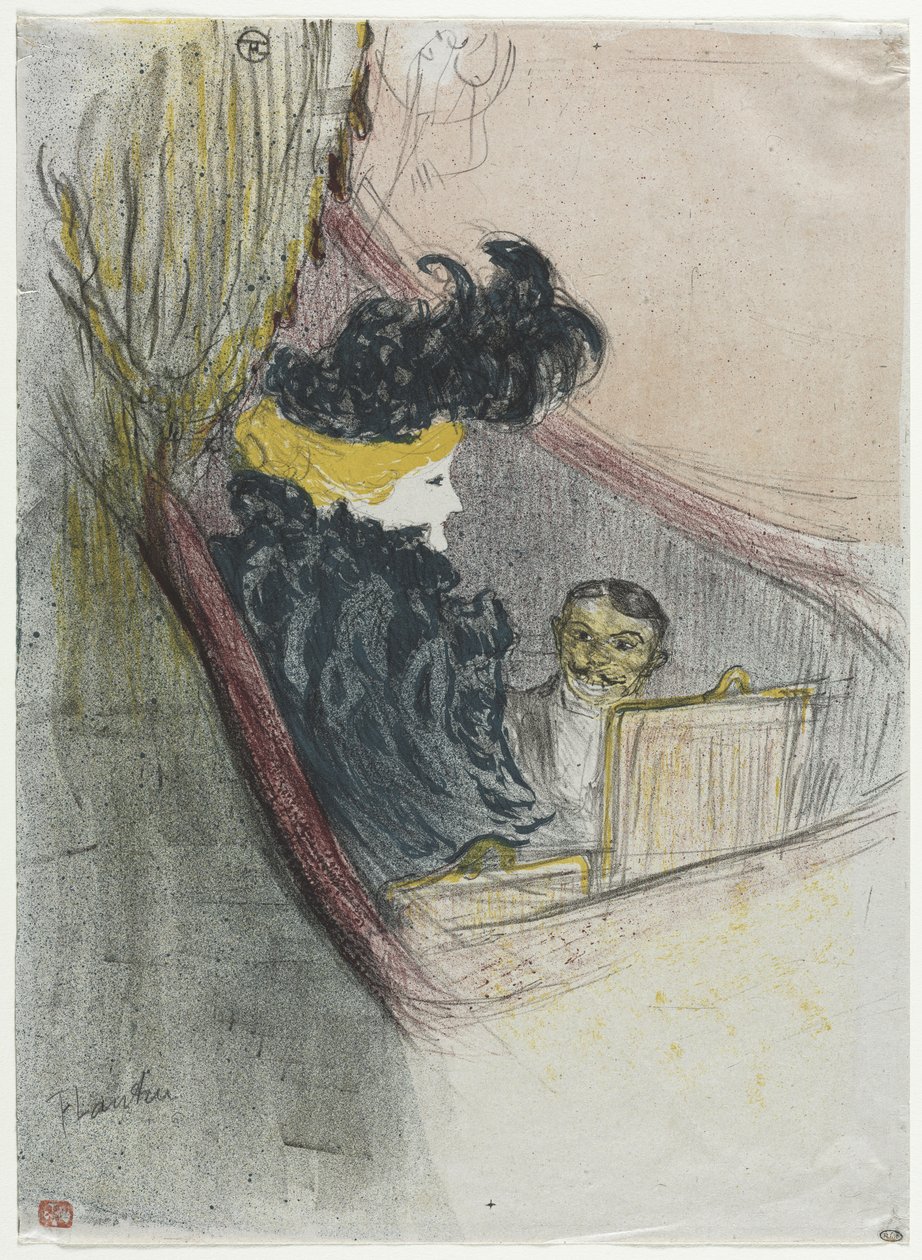 Een prinselijke idylle, Clara Ward door Henri de Toulouse-Lautrec