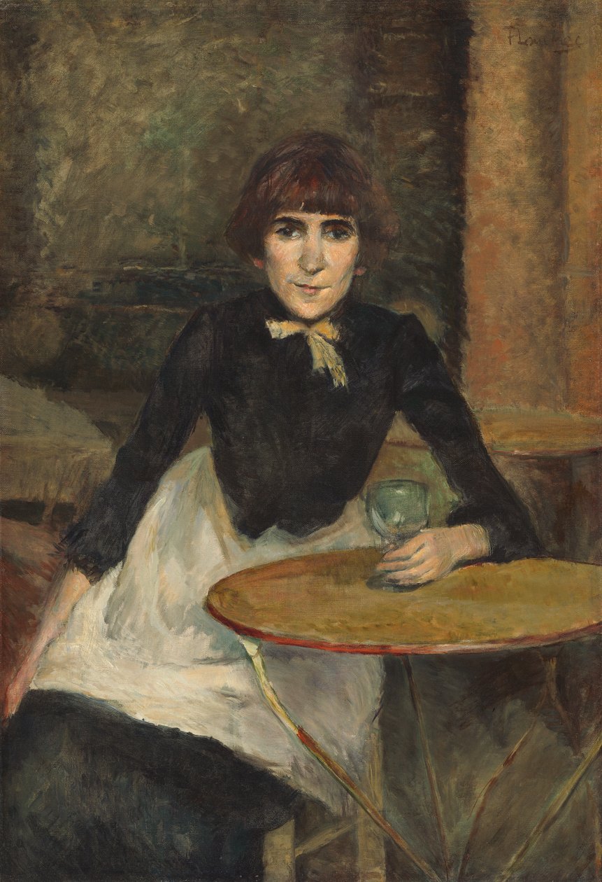 A la Bastille (Jeanne Wenz) door Henri de Toulouse-Lautrec